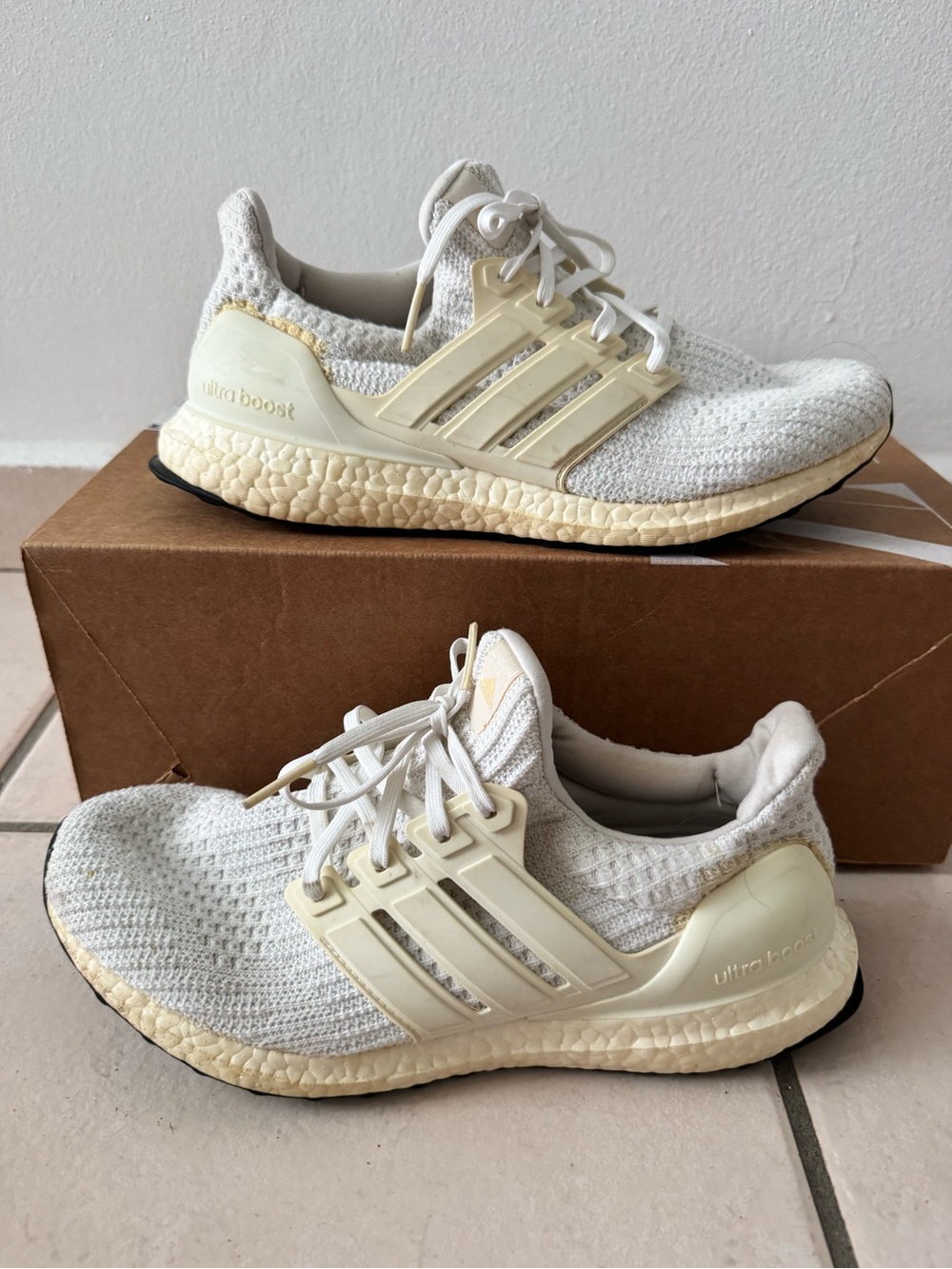 adidas White White Ultraboost Sneakers